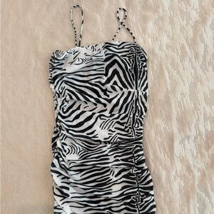 Lioness zebra Mesh Dress